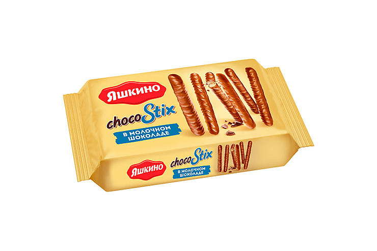 Печенье Stix в молочном шоколаде «Яшкино», 130 г