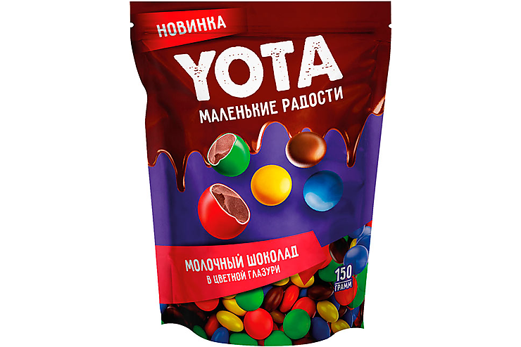 Драже молочный шоколад в цветной глазури «Yota», 150 г Драже молочный шоколад в цветной глазури «Yota», 150 г