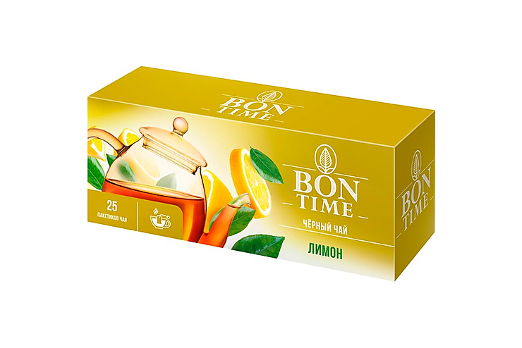 Чай черный «Лимон», 25 пакетиков «Bontime», 37,5 г