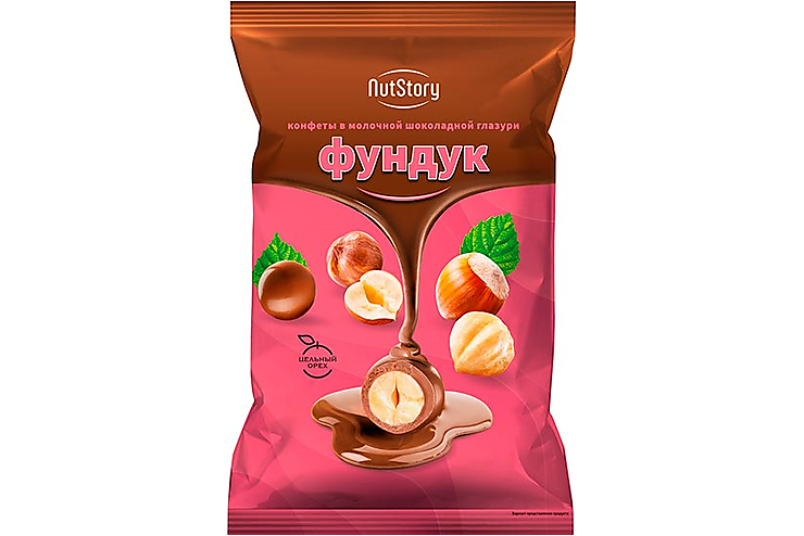 Конфеты в молочной шоколадной глазури «Фундук» «NutStory» (упаковка 0,5 кг)