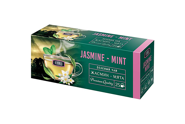 Чай зелёный «Жасмин-мята», 25 пакетиков «ETRE», 50 г