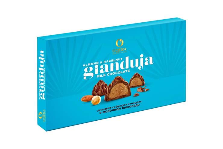 Шоколадные конфеты «Джандуйя из фундука и миндаля» «O'Zera», 220 г