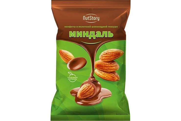 Конфеты «Миндаль» в молочной шоколадной глазури «NutStory» (упаковка 0,5 кг)