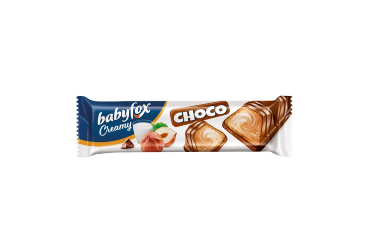 Вафельный батончик Creamy Choco «BabyFox», 23 г