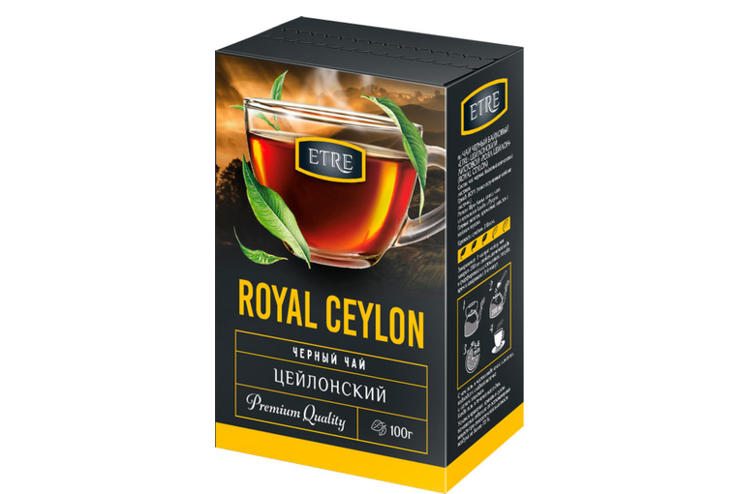 Чай Royal Ceylon черный цейлонский листовой «ETRE», 100 г