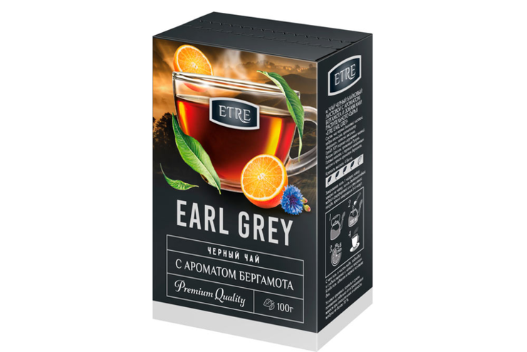 Чай Earl Grey черный листовой с бергамотом «ETRE», 100 г