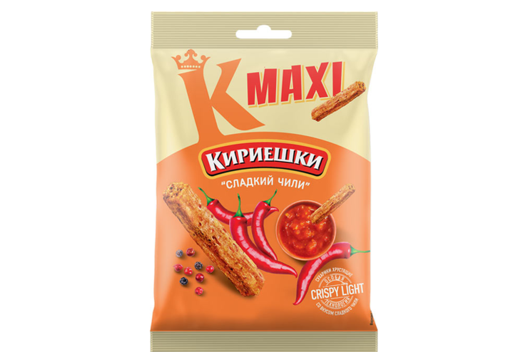 Сухарики со вкусом сладкого чили «Кириешки Maxi», 60 г