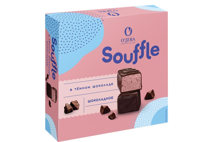 Конфеты Souffle со вкусом шоколада, в тёмном шоколаде «O'Zera», 360 г