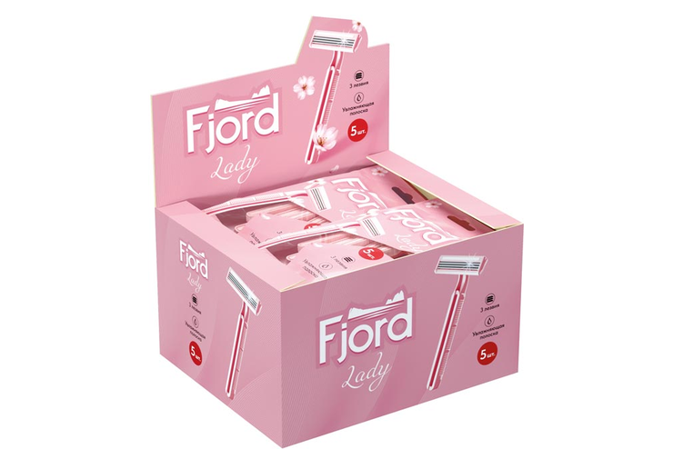 Станки одноразовые Lady, 5 шт «Fjord», 40 г