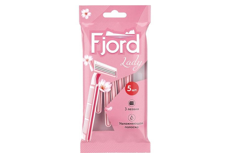 Станки одноразовые Lady, 5 шт «Fjord», 40 г