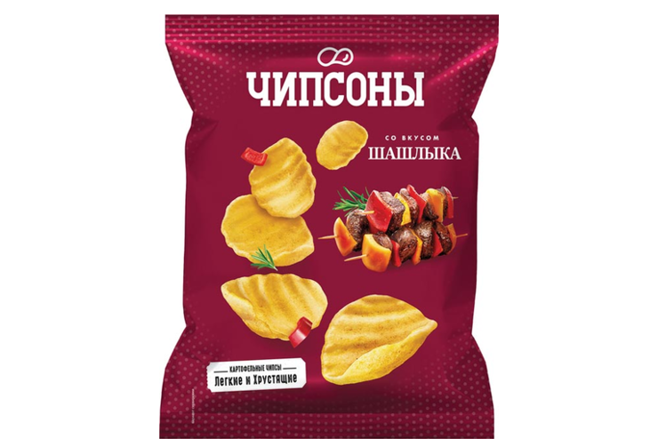 Чипсы со вкусом шашлыка «Чипсоны», 90 г