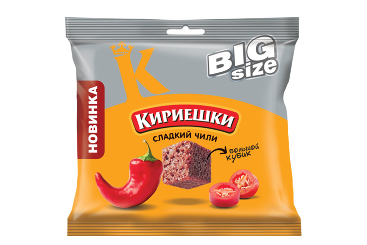 Сухарики «Сладкий чили» «Кириешки Big Size», 80 г