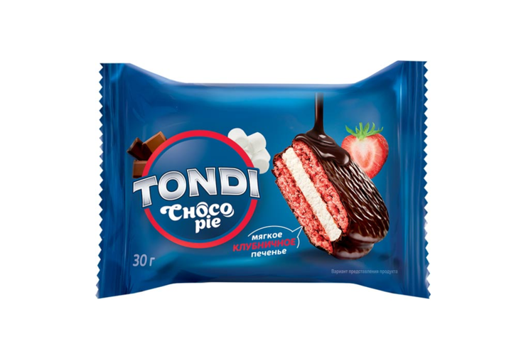 Choco Pie клубничный «Tondi» (коробка 2,13 кг) Choco Pie клубничный «Tondi» (коробка 2,13 кг)