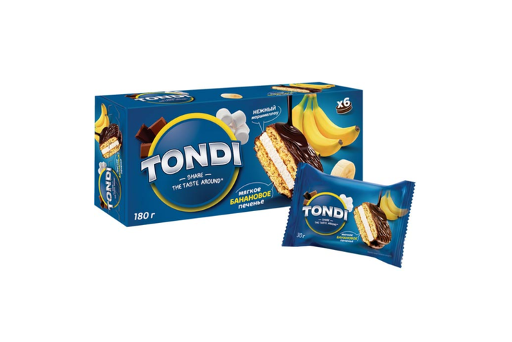 Choco Pie банановый «Tondi», 180 г