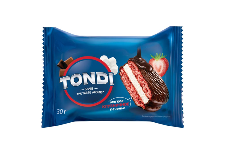 Choco Pie клубничный «Tondi» (коробка 2,13 кг)