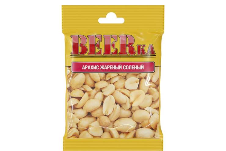 Арахис жареный, солёный «Beerka», 30 г