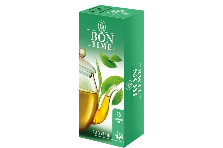 Чай зелёный, 25 пакетиков «Bontime», 50 г