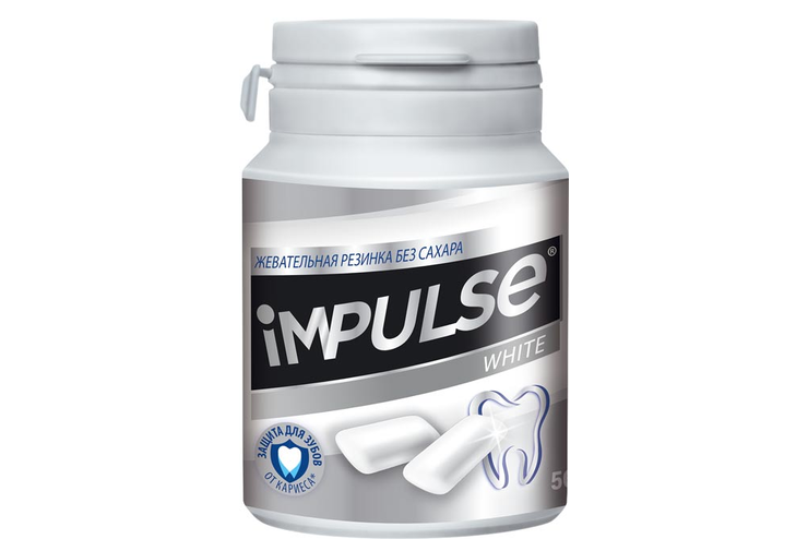 Жевательная резинка WHITE «Impulse ICE», 56 г Жевательная резинка WHITE «Impulse ICE», 56 г