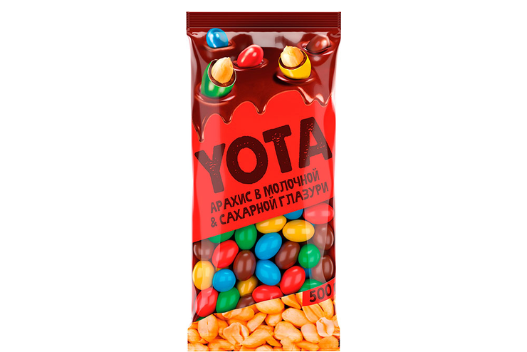 Драже арахис в шоколадной и сахарной цветной глазури, 500 г