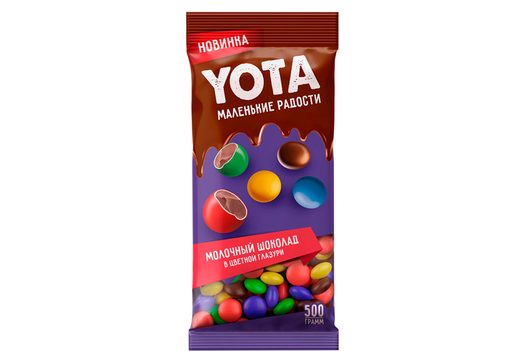 Драже молочный шоколад в цветной глазури «Yota», 500 г Драже молочный шоколад в цветной глазури «Yota», 500 г
