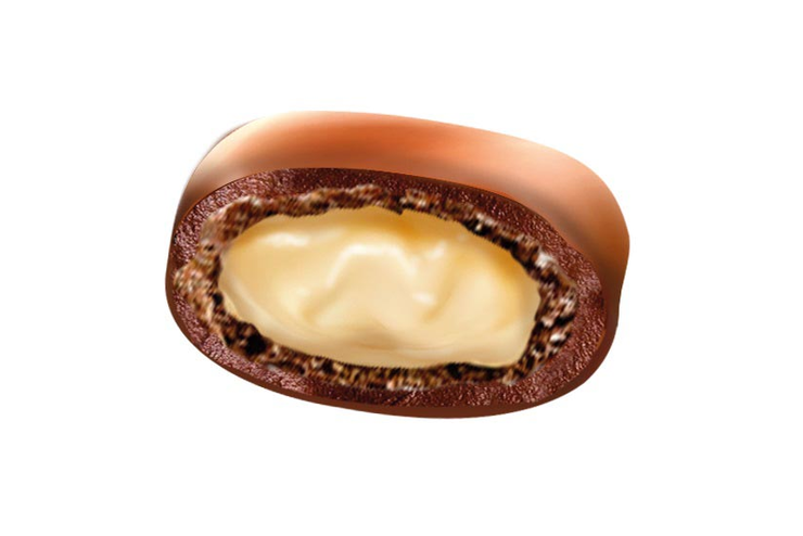 Драже хрустящие подушечки с молочной начинкой в шоколадной глазури «Yota», 500 г