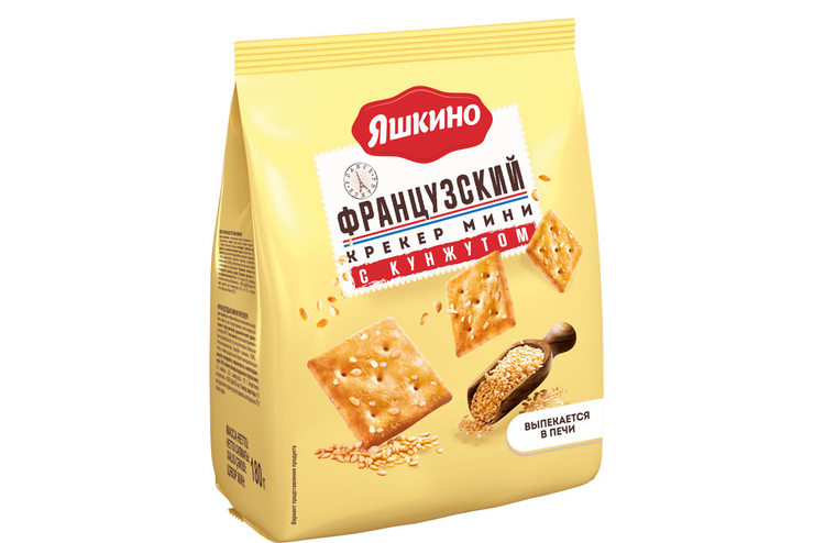 Крекер мини «Французский» с кунжутом «Яшкино», 180 г