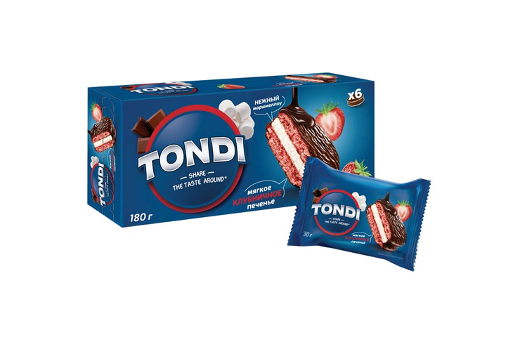 Choco Pie клубничный «Tondi», 180 г Choco Pie клубничный «Tondi», 180 г