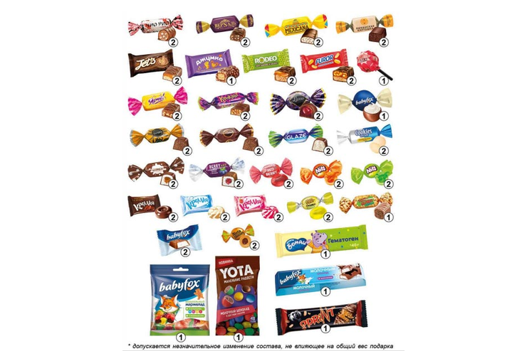 Набор новогодний (Медведь) «Яшкино», 800 г