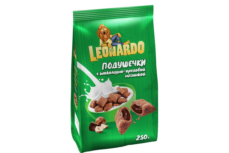 Готовый завтрак «Подушечки с молочной начинкой» «Leonardo», 250 г