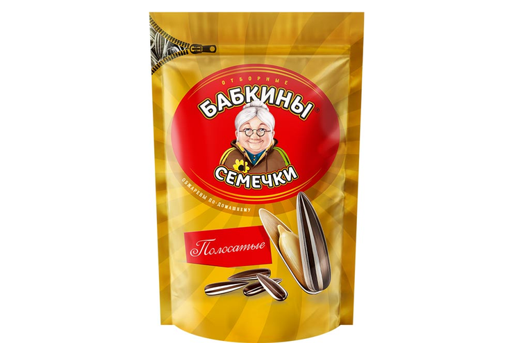 Семечки полосатые, жареные «Бабкины семечки», 240 г