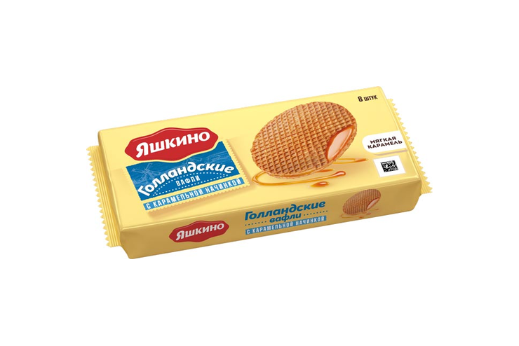 Вафли «Голландские» с карамельной начинкой «Яшкино», 290 г
