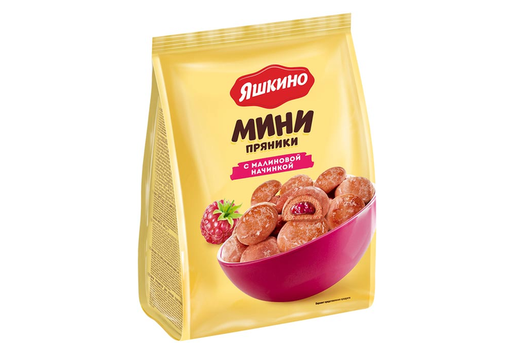 Пряники с малиновой начинкой «Яшкино», 300 г Пряники с малиновой начинкой «Яшкино», 300 г
