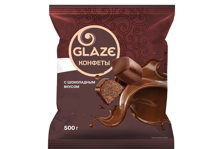 Конфета «Глэйс» с шоколадным вкусом. (упаковка 0,5 кг)