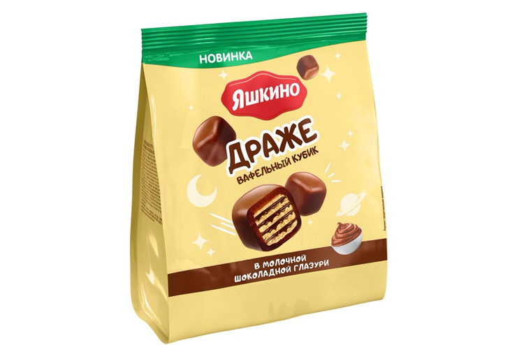 Драже вафля в молочно-шоколадной глазури, 180 г