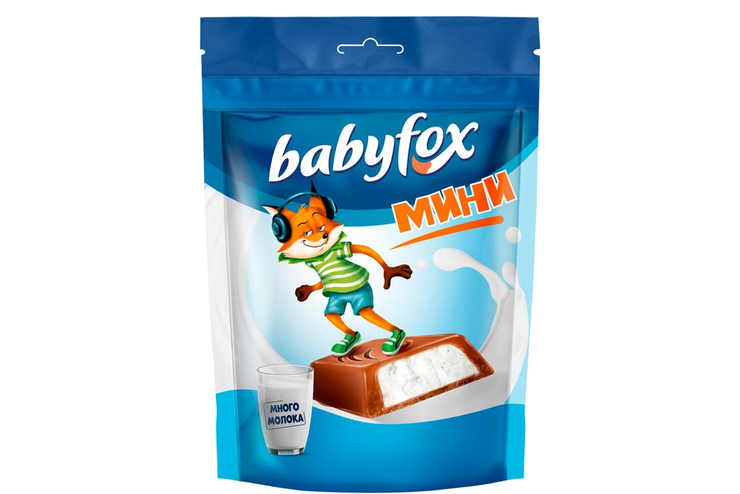 Конфеты mini с молочной начинкой «BabyFox», 120 г Конфеты mini с молочной начинкой «BabyFox», 120 г