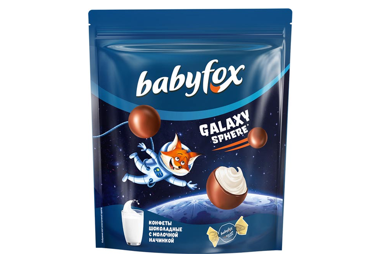 Конфеты шоколадные Galaxy sphere «BabyFox», 130 г