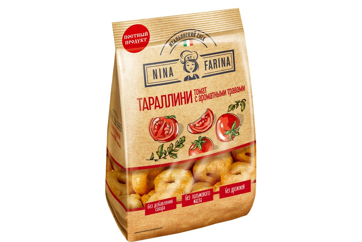 Тараллини с томатом и ароматными травами «Nina Farina», 180 г