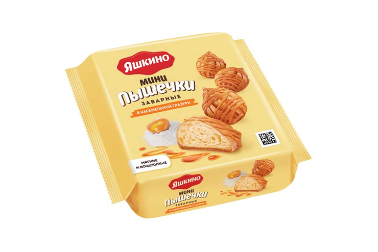 Мини-пышечки в карамельной глазури, 240 г