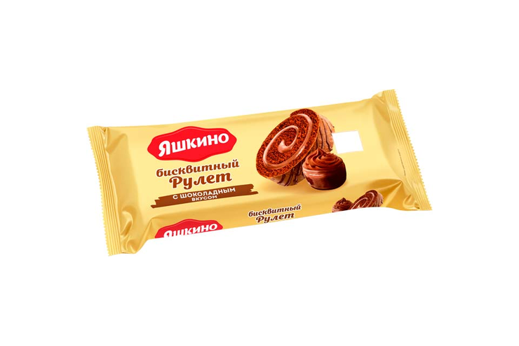 Рулет бисквитный с шоколадным вкусом «Яшкино», 200 г Рулет бисквитный с шоколадным вкусом «Яшкино», 200 г