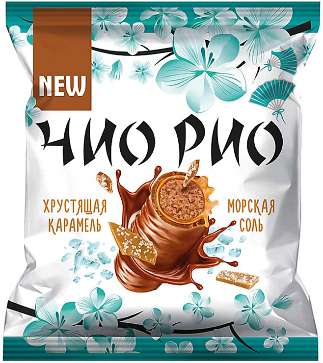 Конфеты «Чио Рио» с хрустящей карамелью и морской солью, (упаковка 0,5 ...