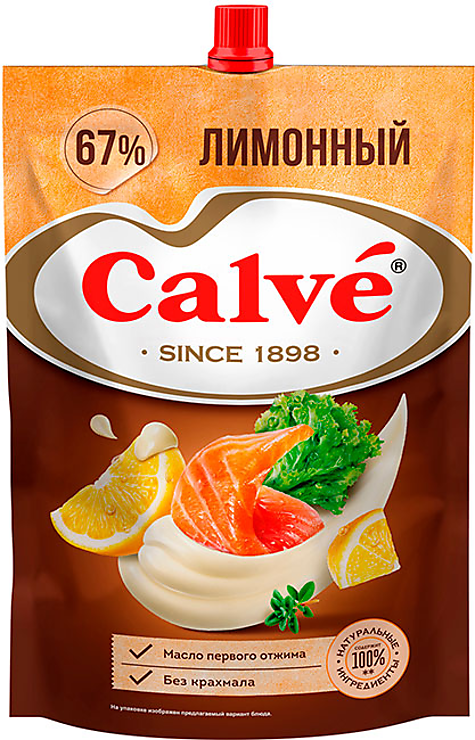 «Calve», майонез «Лимонный» 67%, 700 г – купить по выгодной цене с ...