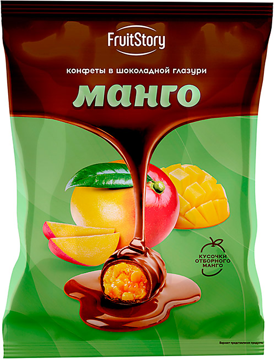 «FruitStory», конфеты в шоколадной глазури «Манго», (упаковка 0,5 кг ...