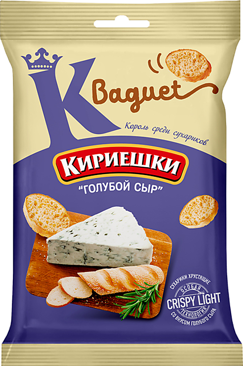 «Кириешки Baguet», сухарики со вкусом голубого сыра, 50 г – купить по ...