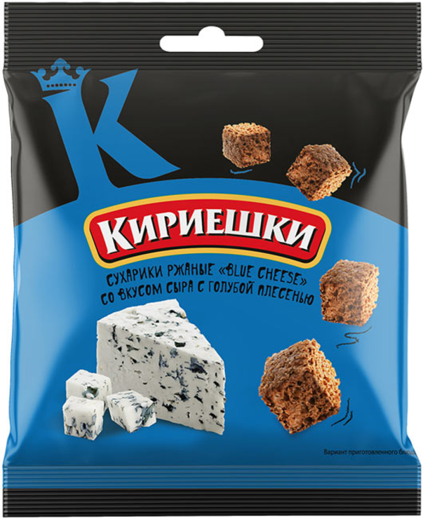 «Кириешки», сухарики со вкусом сыра с голубой плесенью, 40 г – купить ...